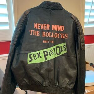 Men’s leather SEX PISTOLS jacket